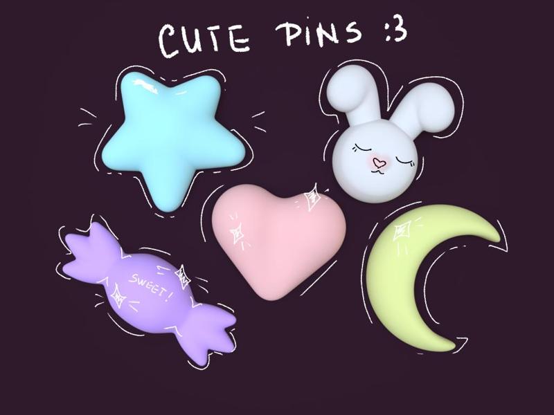 Cute Shapes for Pins