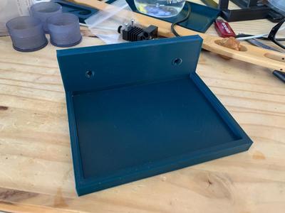 Wall mount wallet tray
