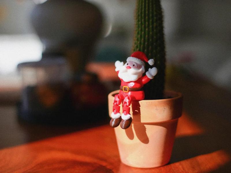 Christmas Decorations | Articulated Christmas Santa Figurine (Christmas Santa B)