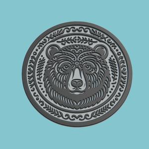 Bear Medallion Bear 3d Print Model