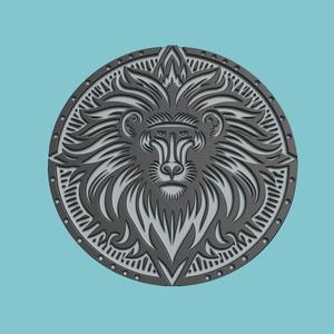 Baboon Medallion Baboon 3d Print Model