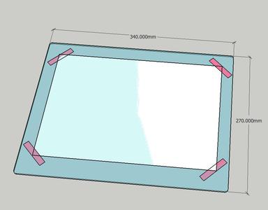 A4 paper underlay