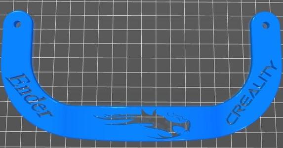 ENDER 3 LOGO BED HANDLE REMIX