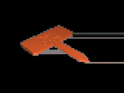 garden stake (Red Ghost)