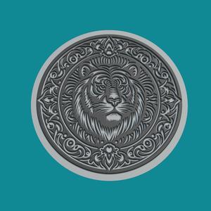 Tiger Animal Medallion