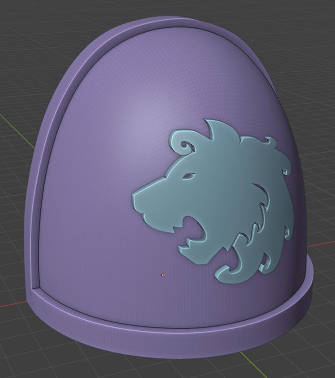 Celestial Lions Space Marine Shoulder Pad