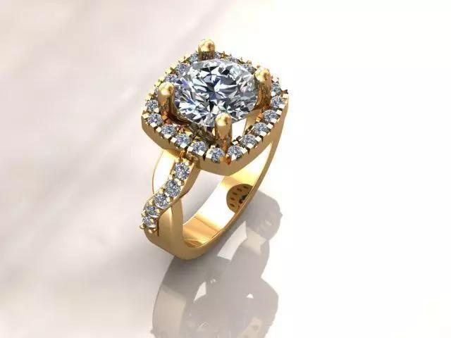 Anillo de compromiso solitario