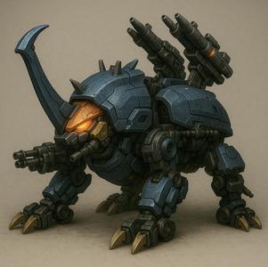 Mecha Beetle - Futuristic Armored Insect 3D Printable Model
