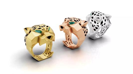 Cartier Panther Ring Head Small Model