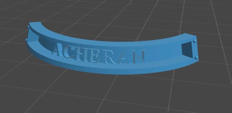 ACHERAN NAME PLATE 32MM