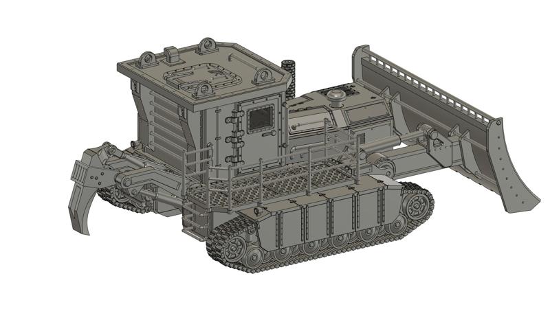 armored bulldozer