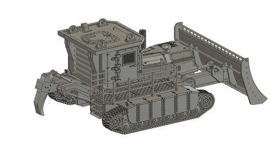 armored bulldozer