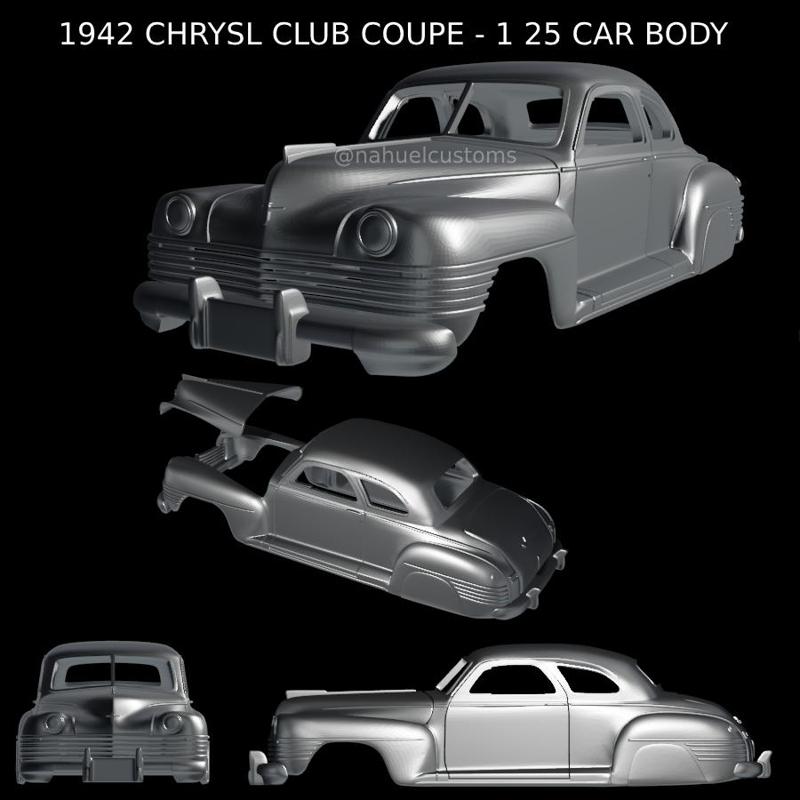 1942 CHRYSL CLUB COUPE - 1 25 CAR BODY