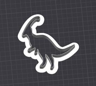 Detailed Dinosaur Cookie Cutter – Expert Level – STL File (~4")