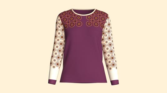 Ladies Long Sleeve Tshirt   | Marvelous / Clo3d / obj / fbx