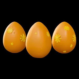 Flower Embossed Easter Eggs