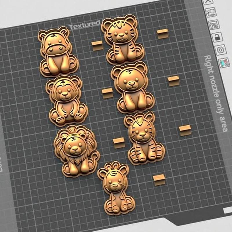 Safari Cookie Cutter Set – Jungle Animals (Lion, Giraffe, Tiger, Bear & Monkey)