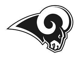 5 sizes - LA Rams Football Logo Cookie Cutter - SHARP cutting edges - So Versatile!