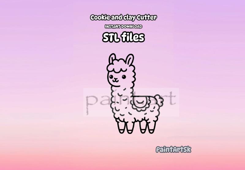 Llama Cookie Cutter, Alpaca Cookie cutter, Cookie cutter, Animal cookie cutter, Cutter, Shape, Alpaca, lama, Llama, fluffy lama, Animal, Llama shape