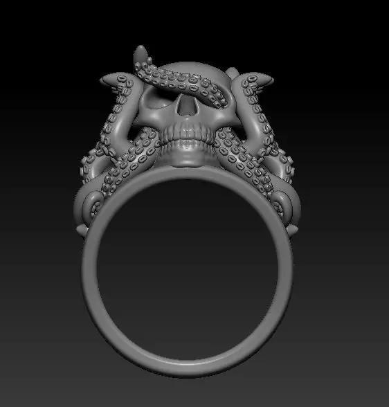 Ring Octopus Scull
