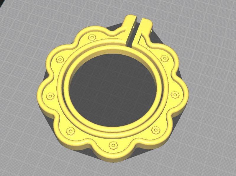 10cm embroidery hoop with flowers