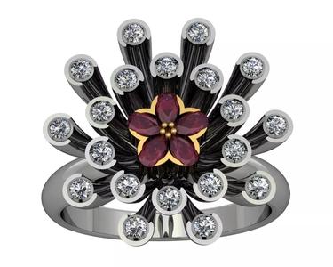 ring with pear cut stones