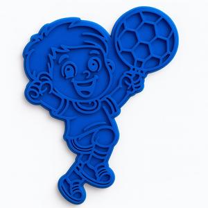 BOY PLAYING BALL COOKIE CUTTER