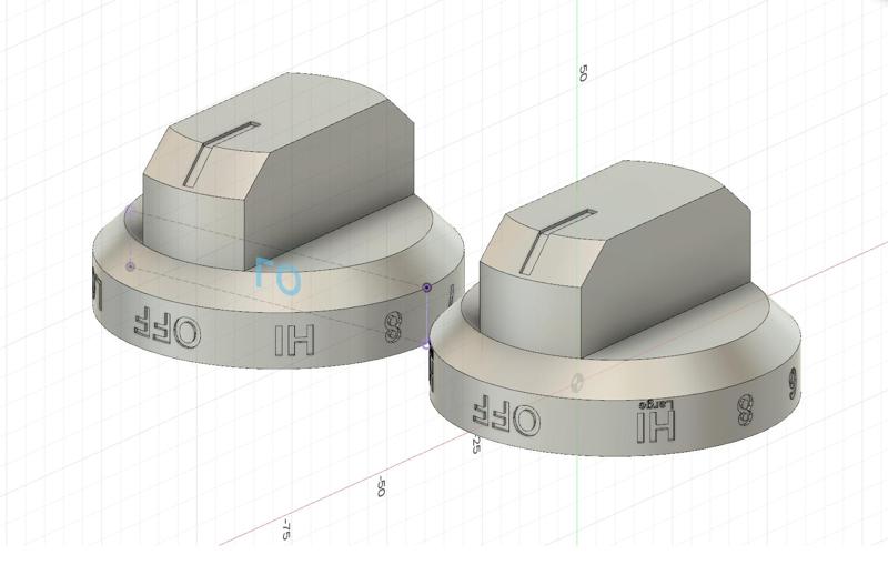 Oven Knobs for SmartThings Stove