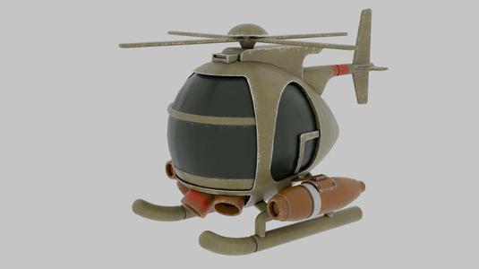 Metal Slug Rebel Army's MH-6J Masknell