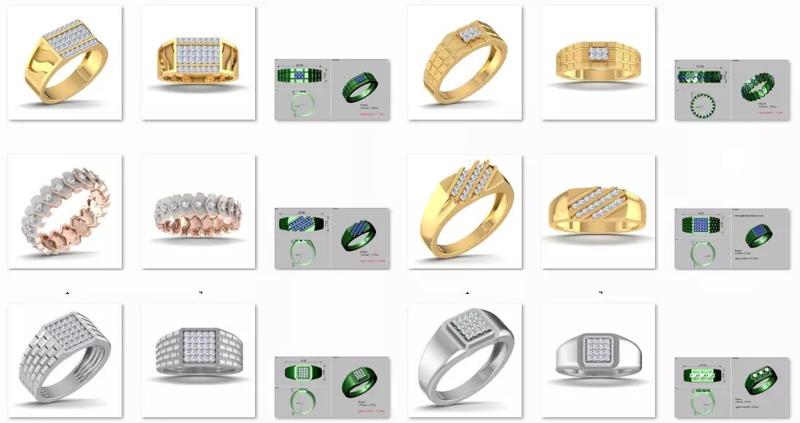 5 to 10 gms Gents male  3dm stl engagement wedding ring