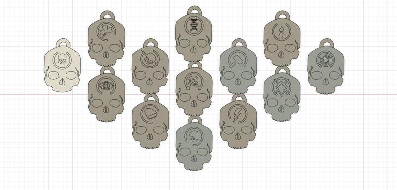 Pack 12 skulls from Halo