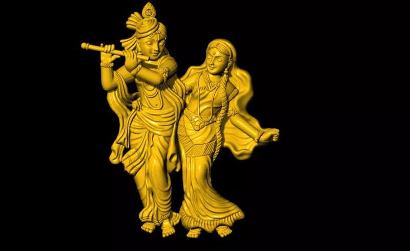 radha krishna antique model