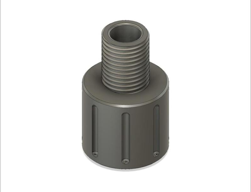 Adaptateur Silencieux / Adaptor Suppressor .22lr (1/2"-28 -> 1/2"-UNF)