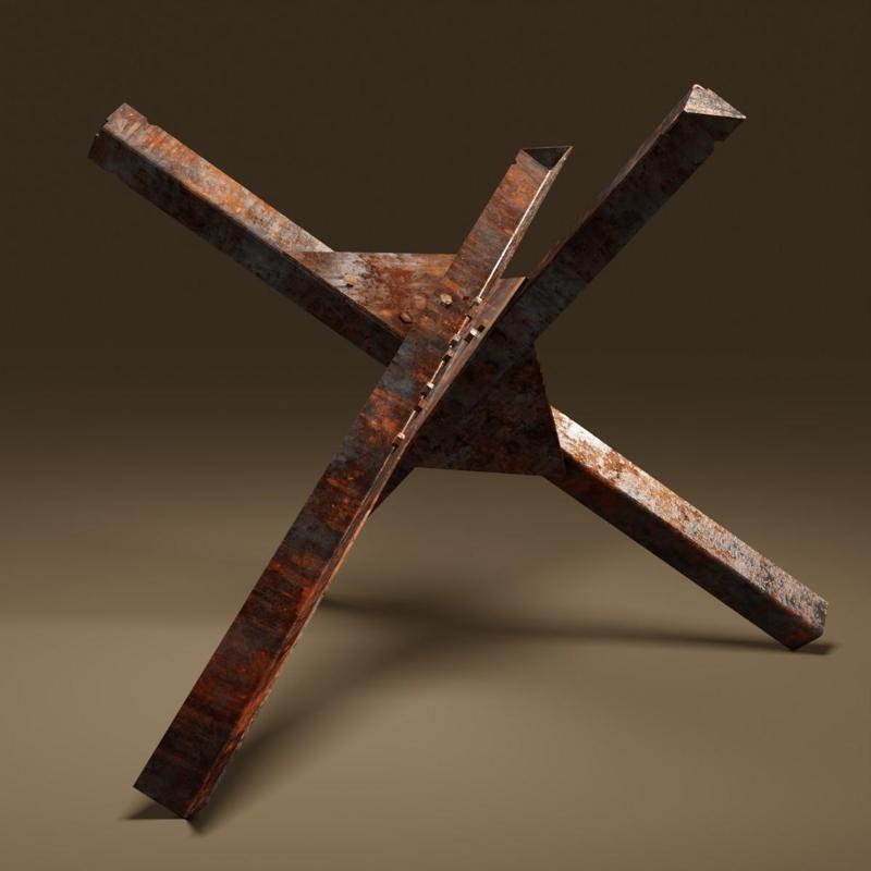 Czech hedgehog anti-tank barrier 1/35 scale for DIORAMA