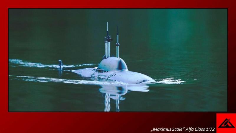 RC Submarine Alfa Class 1:72 Maximus-Modellbau