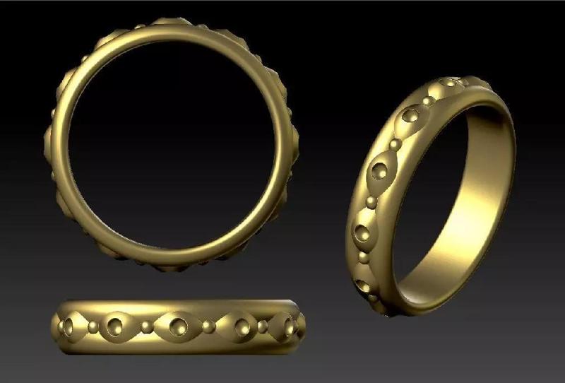 Alien Jewelry - Eye Ring 16-21 size scale