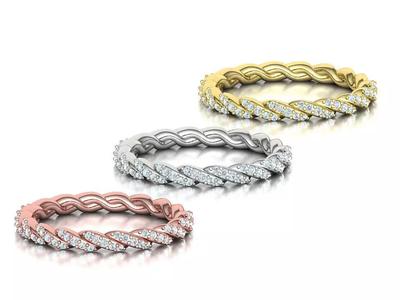 Eternity Diamond Wedding Band 7US 8US 9US sizes