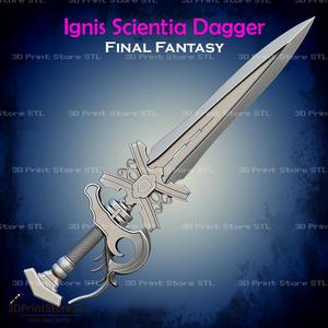 Ignis Scientia Dagger from Final Fantasy - Fan Art 3D print model