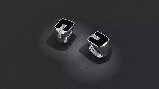 enameled ring