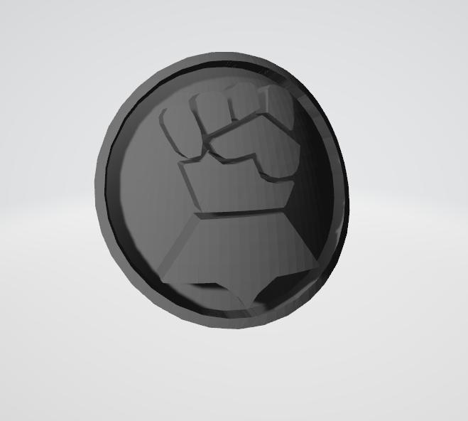 Imperial Fists Space Marine Icon Moulded 'Hard Transfer' (Updated)