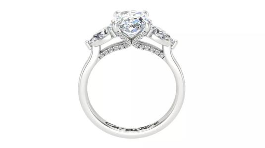 Engagement Ring With Oval Stone