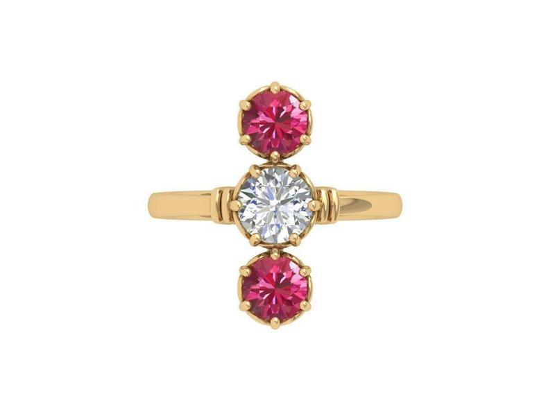 Solitair 3 Stone Ring
