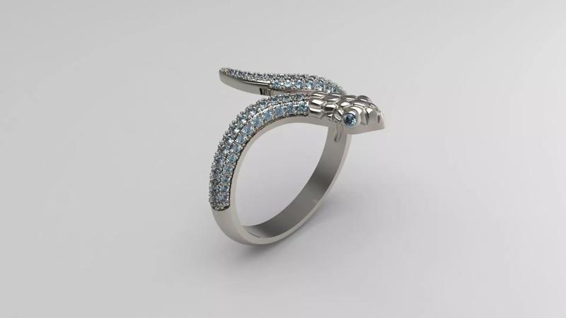 Snake Shaped Fantastic Women Ring