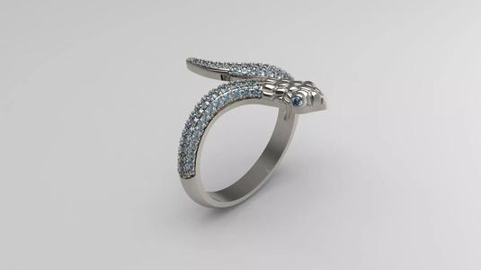 Snake Shaped Fantastic Women Ring