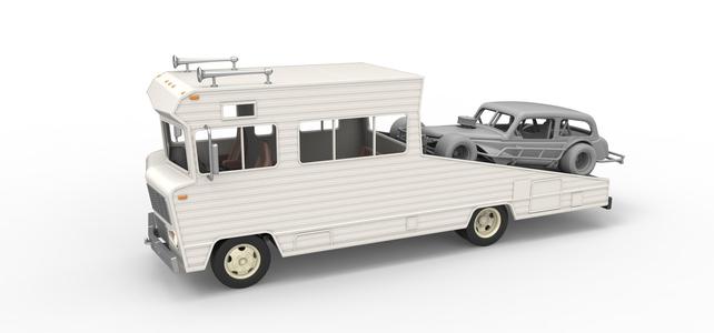 Vintage Transporter truck for Race car Version 7 Scale 1:25