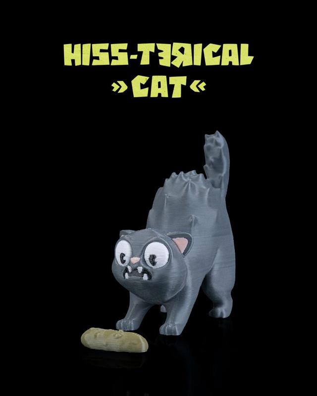 Hiss-terical cat