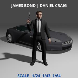 JAMES BOND POSE | DANIEL CRAIG | SCALE | 1/64 1/43 1/24