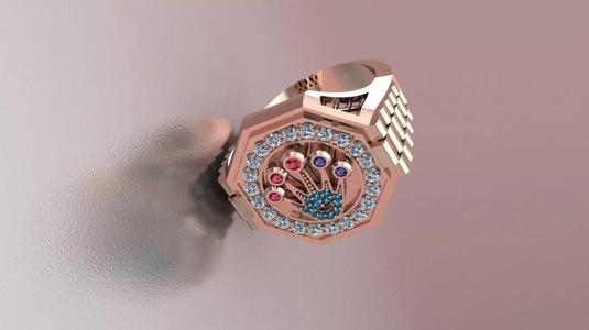 Ring Jewelry model - Octagon for him and her