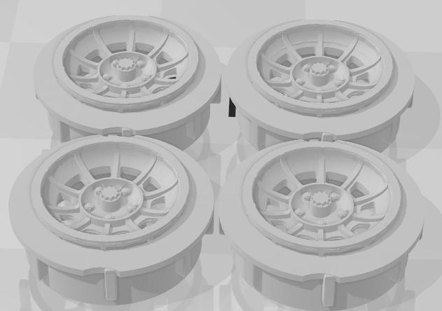 Maisto 1/18th Scale General Lee wheels