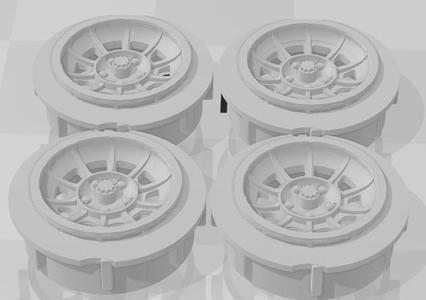 Maisto 1/18th Scale General Lee wheels